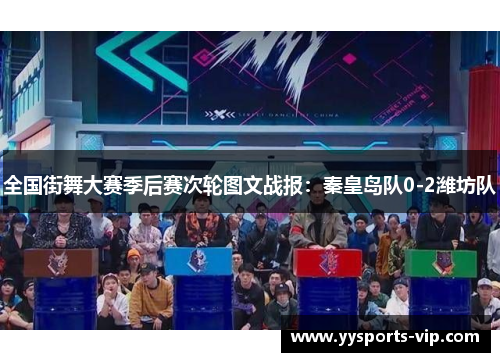 全国街舞大赛季后赛次轮图文战报：秦皇岛队0-2潍坊队